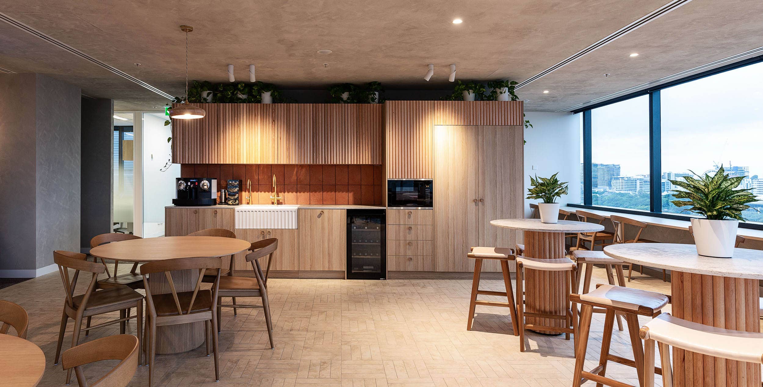 The member cafe and lounge at Clarence, 95 North Quay, Brisbane