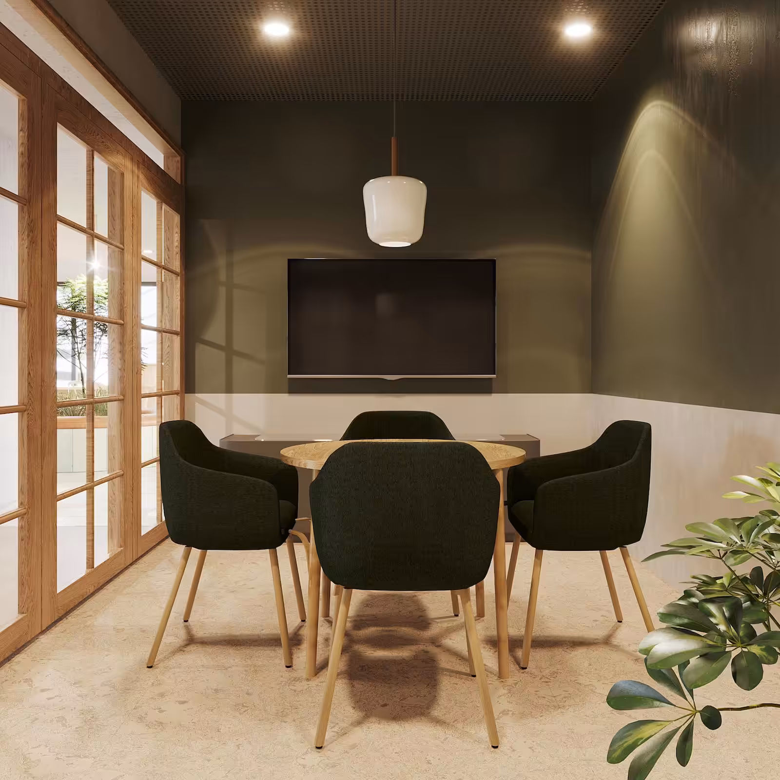 A meeting room at Clarence, 95 North Quay, Brisbane